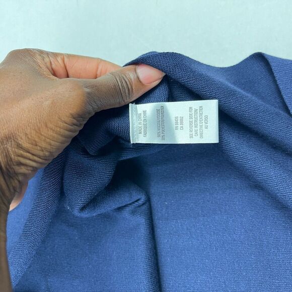 Theory Womens Knit Tunic Shirt Blue Sleeveless Classic Chic Long Tank MEDIUM - Picture 9 of 12